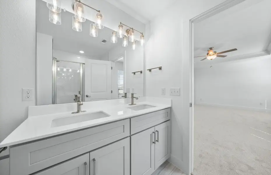 Furnished interior view inside a new home in Crosswinds, Kyle (Image 10). Furnished interior view inside a new home in Crosswinds, Kyle (Image 10).