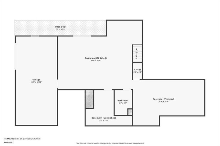 2D floor plan layout of this home in , Cleveland, GA (Image 5).