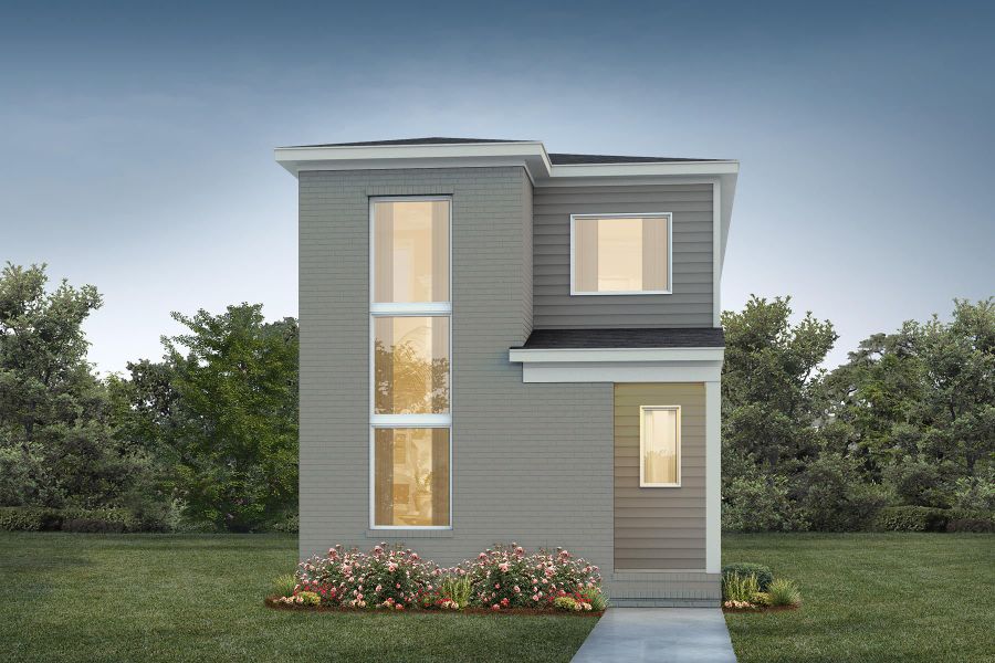 Representative exterior photo of a completed home built from the Terra D by Homes by Dickerson in NoVi Chatham Park, Pittsboro, NC (Image 1). Representative exterior photo of a completed home built from the Terra D by Homes by Dickerson in NoVi Chatham Park, Pittsboro, NC (Image 1).