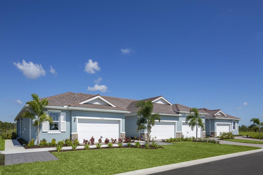 Representative exterior photo of a completed home built from the Topsail by Mattamy Homes in Wellen Park, Venice, FL (Image 19).