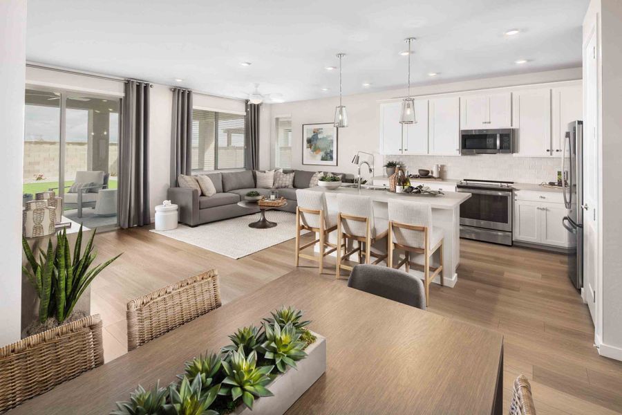 Representative furnished interior of a home built from the 3501 by Risewell Homes in Copper Falls, Goodyear (Image 4).