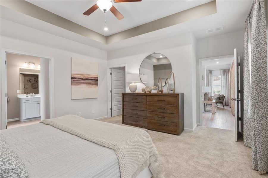 Furnished interior view inside a new home in Summerfield Place, Carrollton (Image 27).