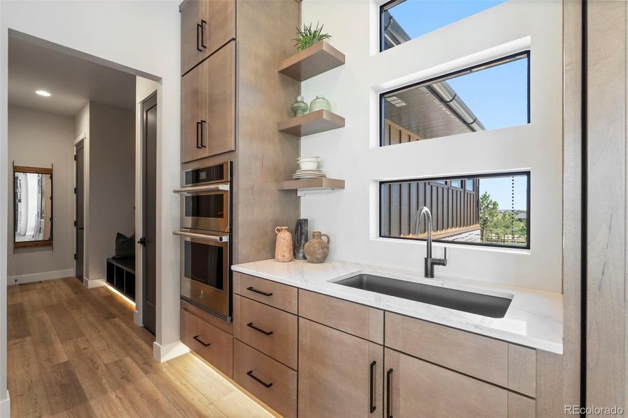 Prep sink in the kitchen.