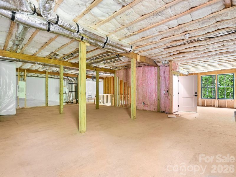 In-progress construction of a new home in , Fairview, NC (Image 42).