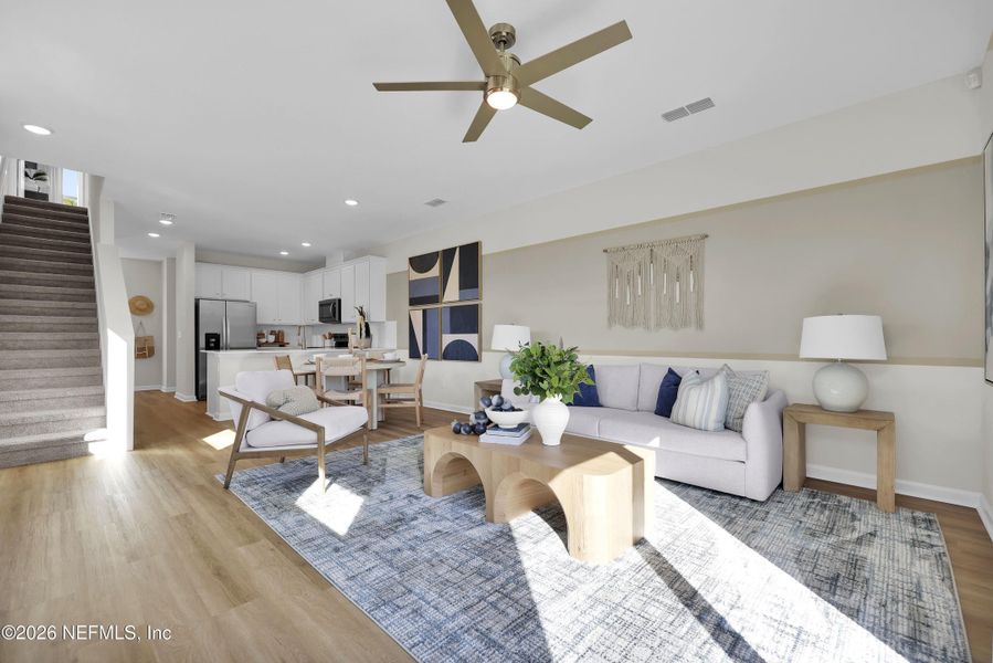 Furnished interior view inside a new home in Baxley Villas, Middleburg (Image 7).
