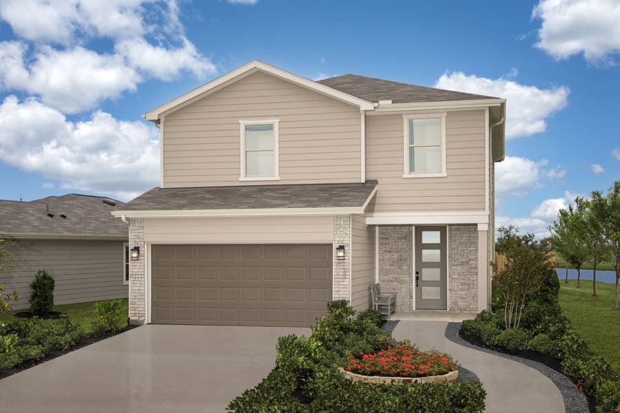 Representative exterior photo of a completed home built from the 2041 Modeled by KB Home in Saddlebrook Trails, Beasley, TX (Image 22).