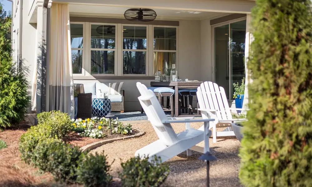 Representative exterior details of a home built from the Newport II by Classica Homes in McLean - Hunts Point, Belmont (Image 3).