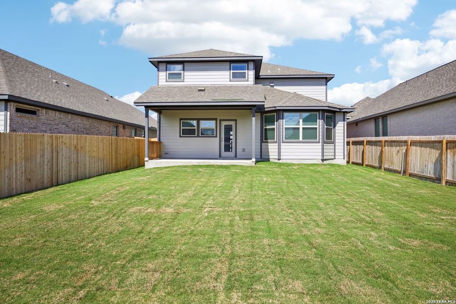 Exterior details and patio area of a home in Kallison Ranch, San Antonio (Image 4). Exterior details and patio area of a home in Kallison Ranch, San Antonio (Image 4).