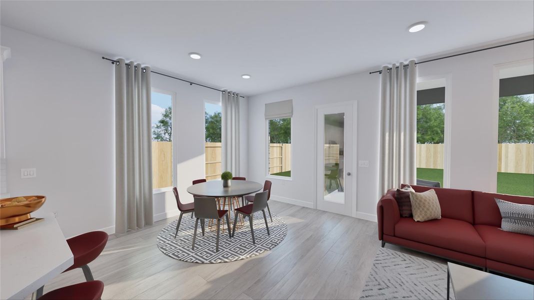 Furnished interior view inside a new home in The Highlands, Porter (Image 21).
