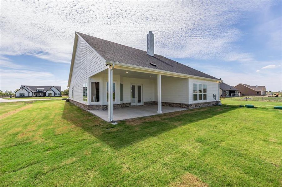 Exterior details and patio area of a home in Rocky Top, Krum (Image 21). Exterior details and patio area of a home in Rocky Top, Krum (Image 21).