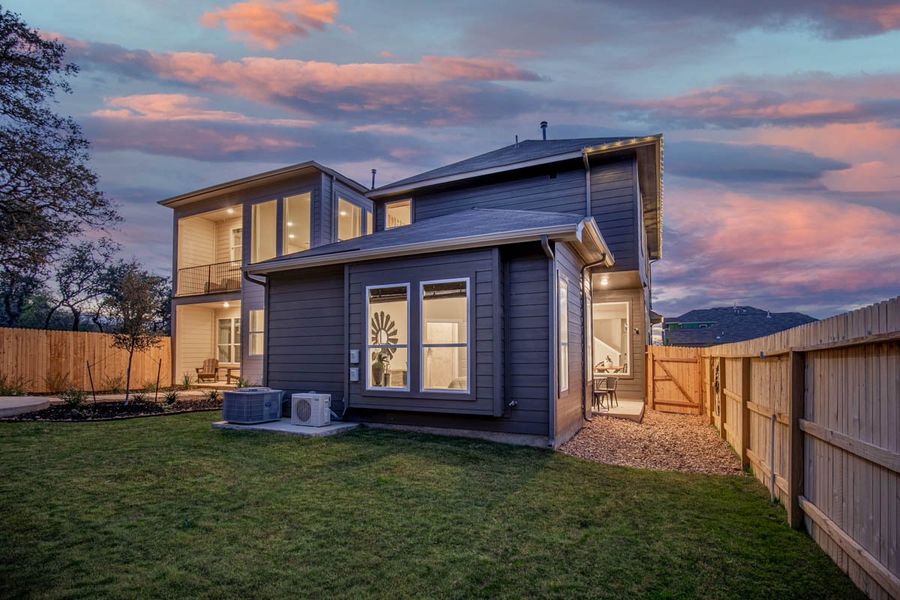 Exterior details and patio area of a home in Prominence – Now Selling, San Antonio (Image 3).