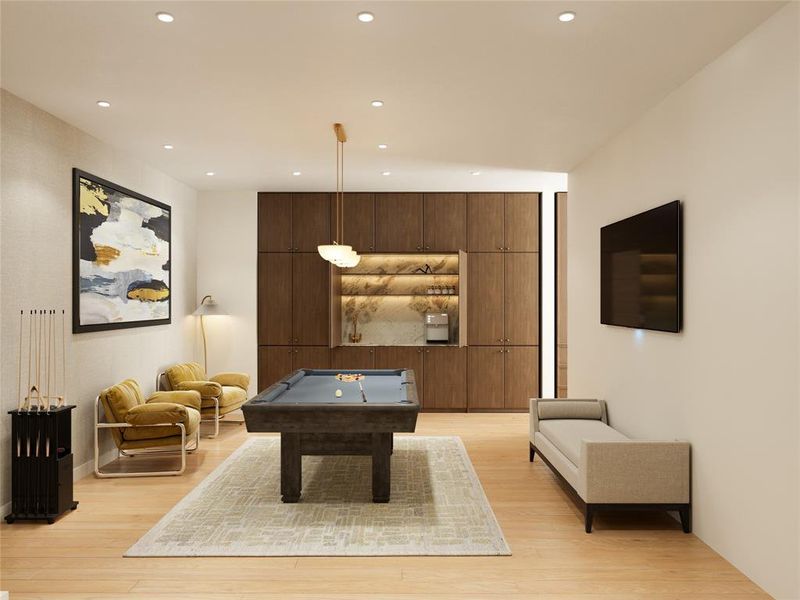 Furnished interior view inside a new home in , Dallas (Image 7).