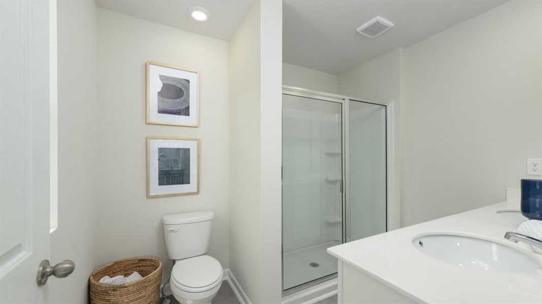 Furnished interior view inside a new home in Townes at Asbury, Hapeville (Image 23).