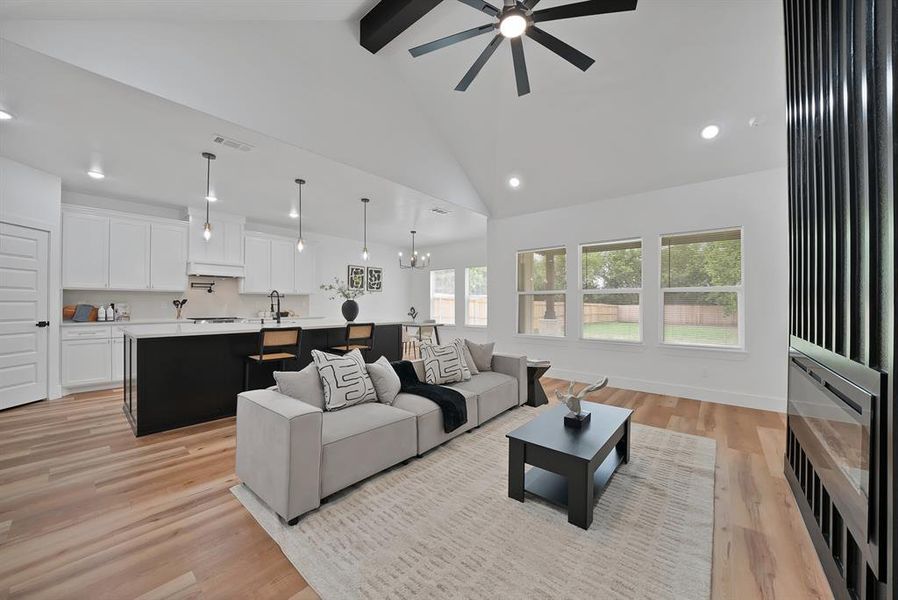 Furnished interior view inside a new home in , Fort Worth (Image 10). Furnished interior view inside a new home in , Fort Worth (Image 10).