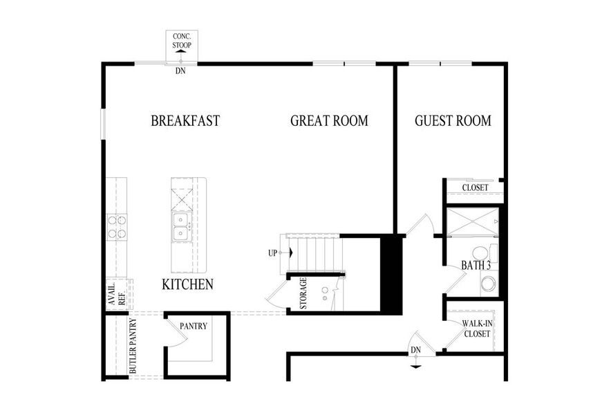 2D floor plan layout for the Coventry by D.R. Horton in Royal Oak South, Corpus Christi, TX (Image 26). 2D floor plan layout for the Coventry by D.R. Horton in Royal Oak South, Corpus Christi, TX (Image 26).