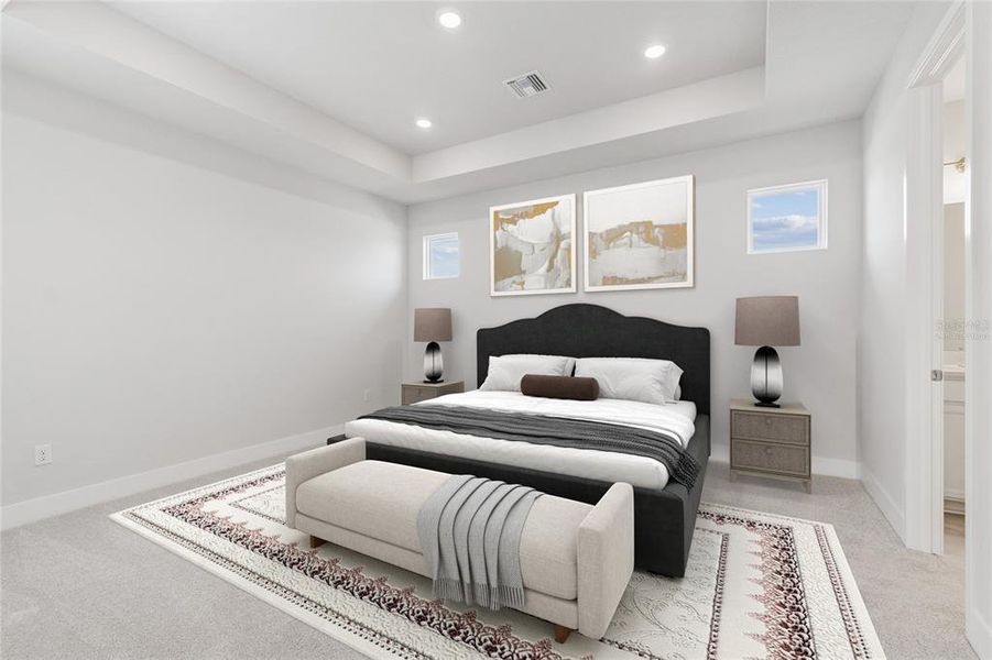 Furnished interior view inside a new home in Vistera of Venice – Cottage Series, Nokomis (Image 13).