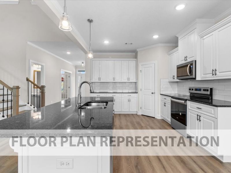 Representative furnished interior of a home built from the Stapleton by Ivey Homes in Tillery Park, Grovetown (Image 8).