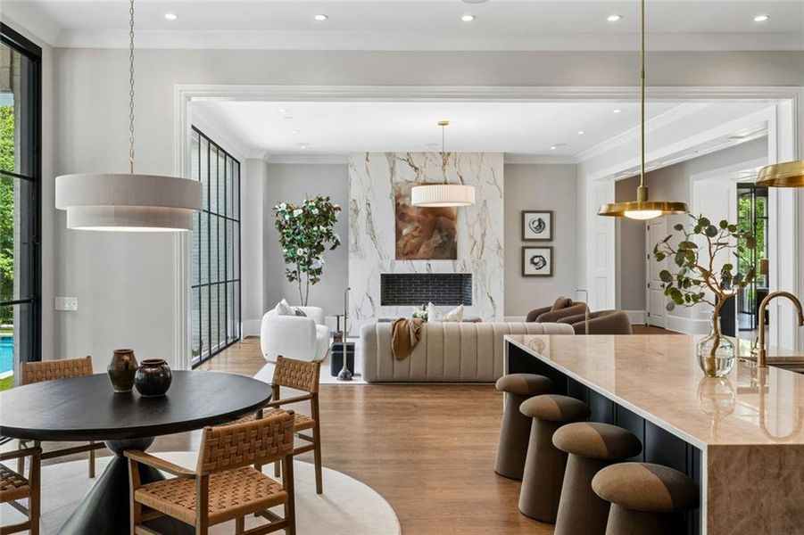 Furnished interior view inside a new home in , Atlanta (Image 40).