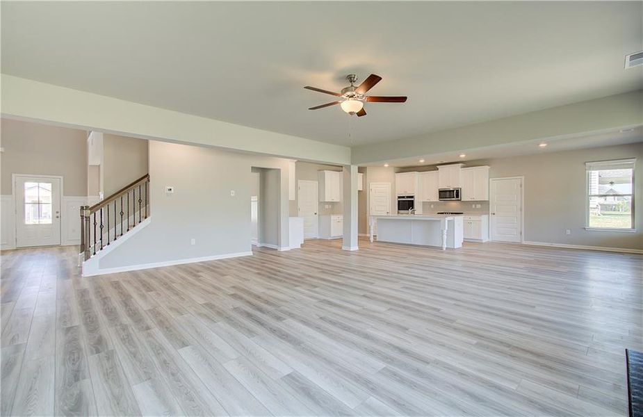 Spacious, unfurnished interior of a new home in Cambria at Traditions, Hampton (Image 14). Spacious, unfurnished interior of a new home in Cambria at Traditions, Hampton (Image 14).