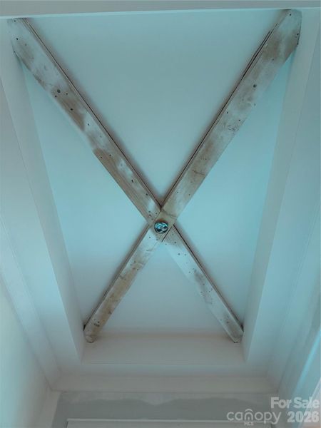 Coffered Ceiling in Entry Foyer