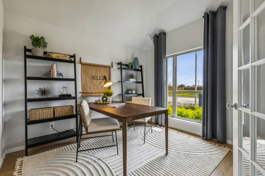 Office in the Turquoise home plan by Trophy Signature Homes – REPRESENTATIVE PHOTO Office in the Turquoise home plan by Trophy Signature Homes – REPRESENTATIVE PHOTO
