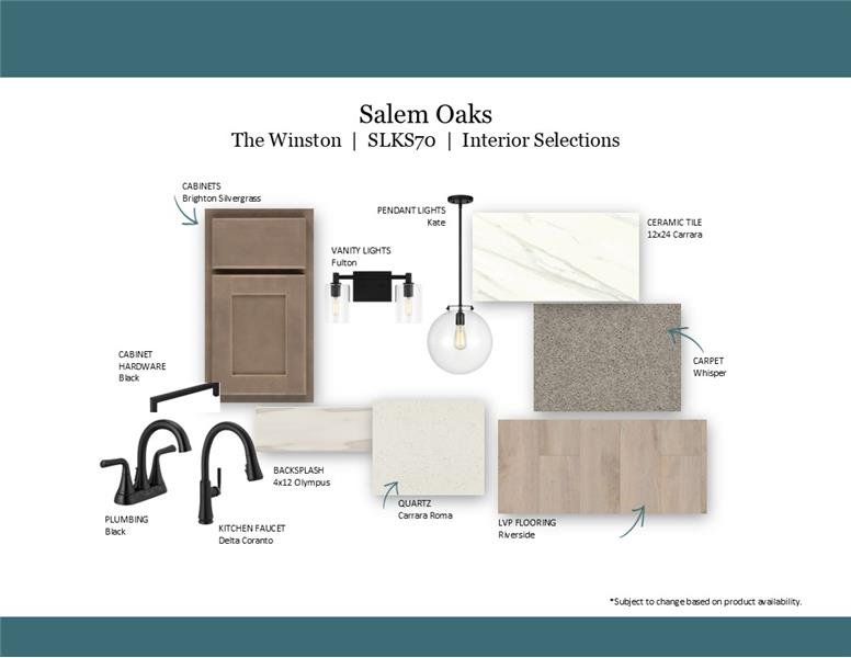 Sample of building materials used in homes in Salem Oaks, Murfreesboro (Image 38).