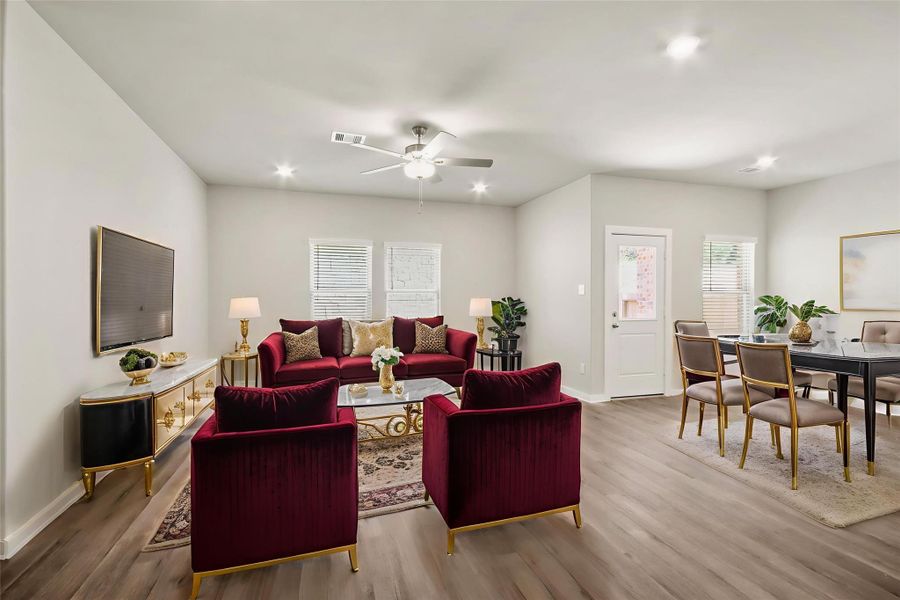 Furnished interior view inside a new home in Westridge Cove, Conroe (Image 13).