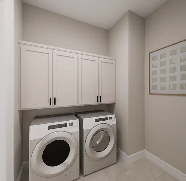 Representative furnished interior of a home built from the Ellington by Grenadier Homes in The Townhomes at Swan Lake Estates, Dallas (Image 17).