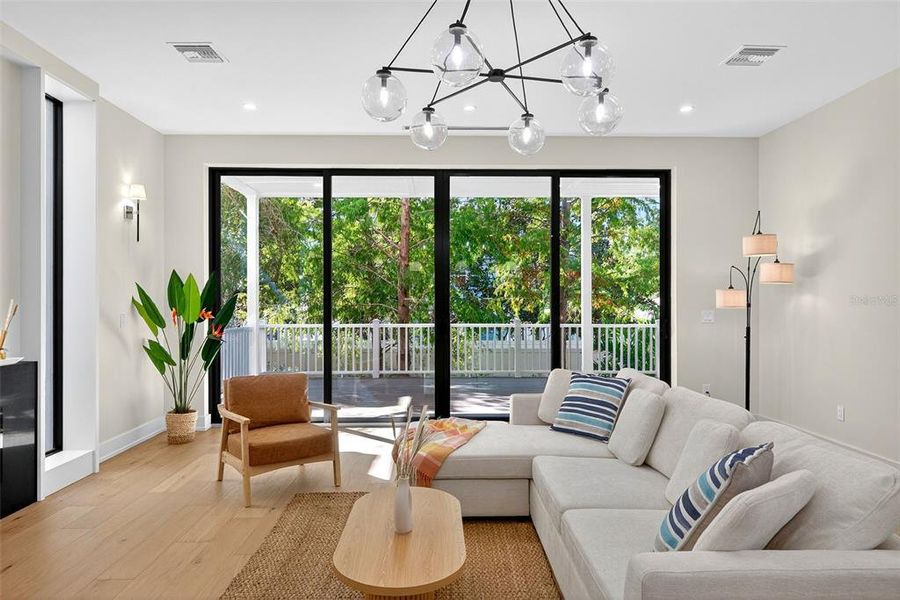 Furnished interior view inside a new home in , Sarasota (Image 47).