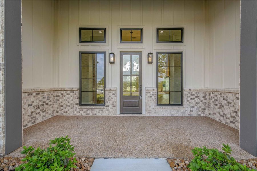 Exterior details and patio area of a home in , College Station (Image 3).