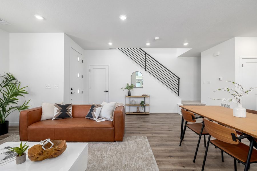 Furnished interior view inside a new home in Painted Prairie, Aurora (Image 12).