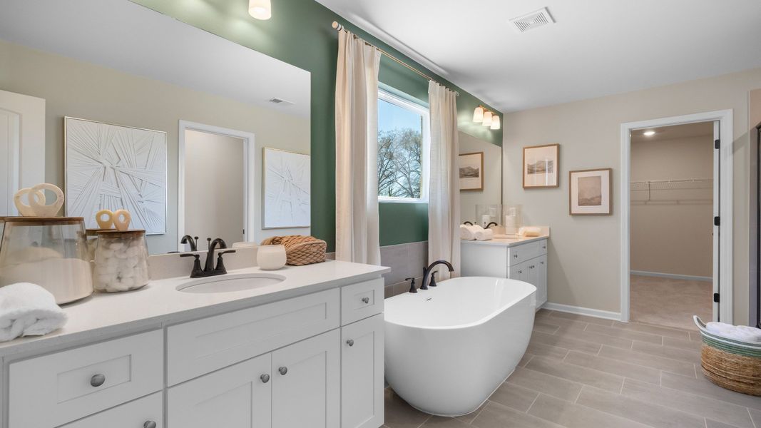 Representative furnished interior of a home built from the Stonefield by DRB Homes in Northcroft, Loganville (Image 43).