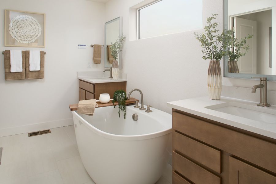 Furnished interior view inside a new home in Ascent at Inverness, Englewood (Image 8).