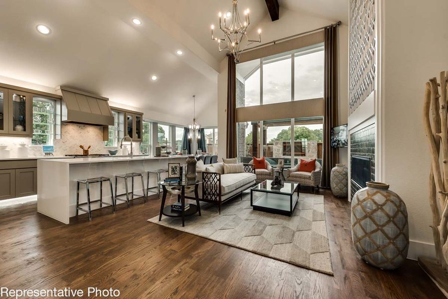 Representative furnished interior of a home built from the Rivercrest by Grand Homes in Grand Oaks, Celina (Image 7).