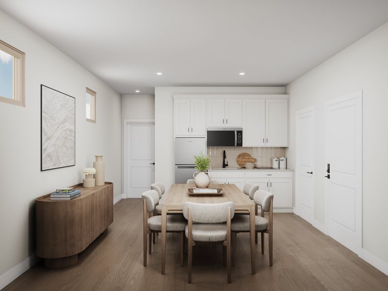Representative furnished interior of a home built from the Ashford by Beazer Homes in Marbella at Windrose, Waddell (Image 5). Representative furnished interior of a home built from the Ashford by Beazer Homes in Marbella at Windrose, Waddell (Image 5).