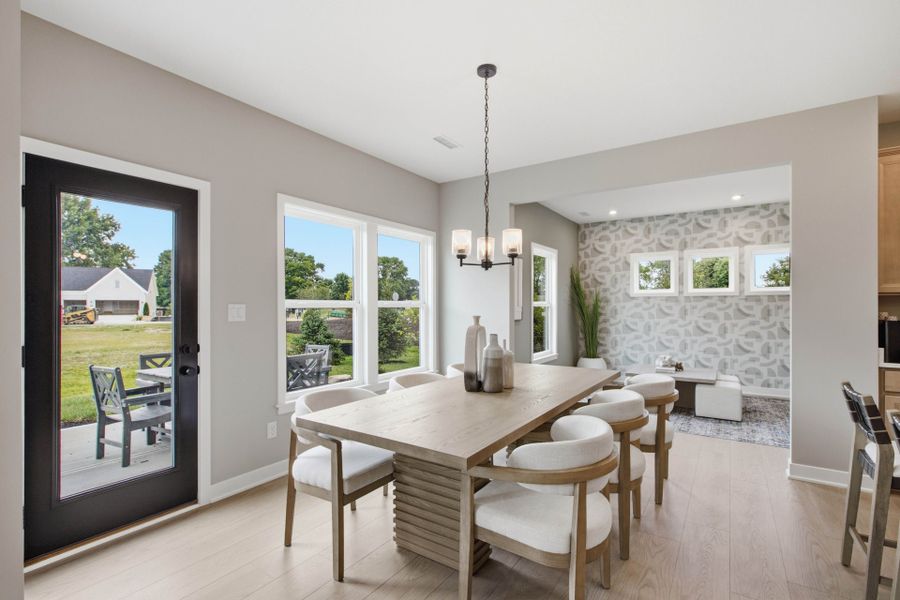 Representative furnished interior of a home built from the Jensen by Fischer Homes in Twin Lakes, Hoschton (Image 16).