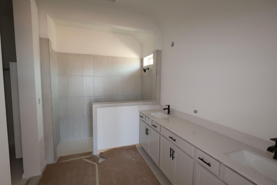 In-progress construction of a new home in Escondido 50' Homesites, Magnolia, TX (Image 10).