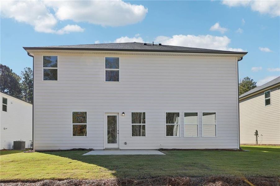 Exterior details and patio area of a home in The Oaks at Dawson, Dawsonville (Image 2). Exterior details and patio area of a home in The Oaks at Dawson, Dawsonville (Image 2).