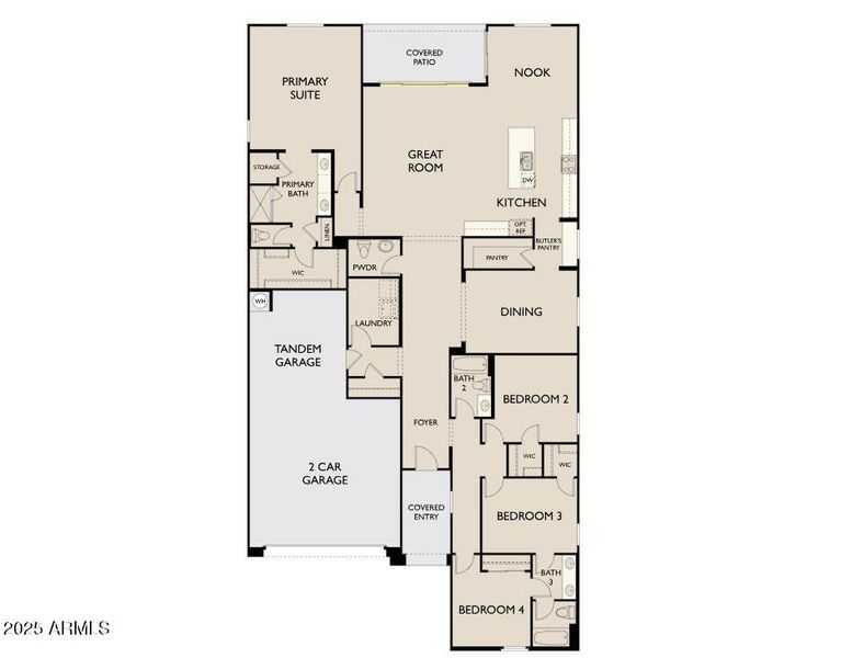 Lot 537_Floorplan_Layout_Garage_Left