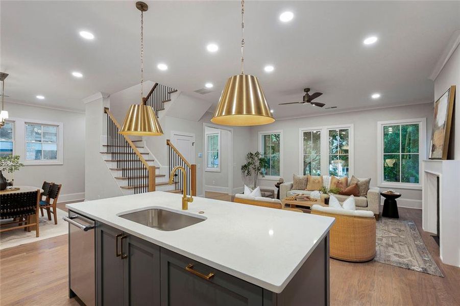 Furnished interior view inside a new home in , Atlanta (Image 36).
