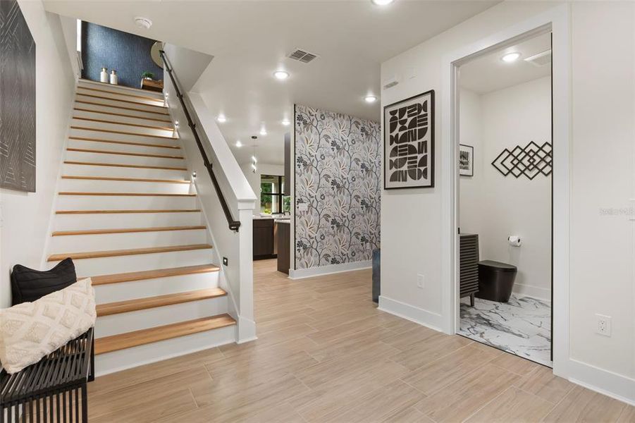 Furnished interior view inside a new home in , Orlando (Image 16).