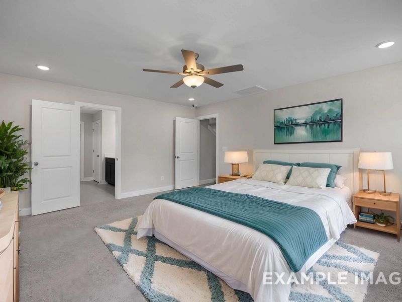 Representative furnished interior of a home built from the The Hickory II A by Davidson Homes LLC in Wellers Knoll, Lillington (Image 7).