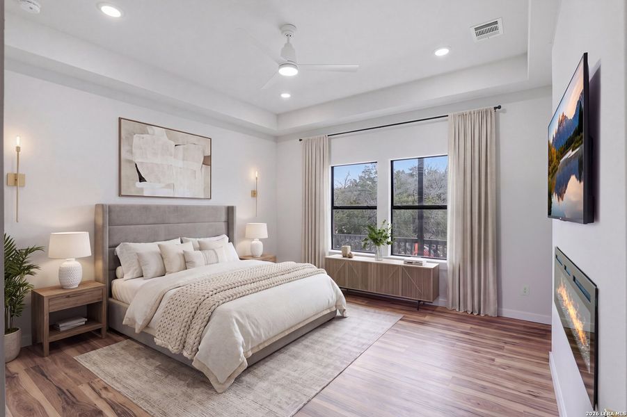 Furnished interior view inside a new home in , Spring Branch (Image 9).