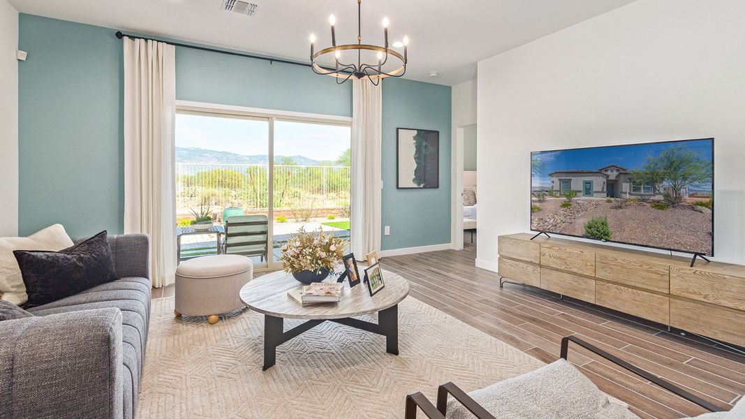 Furnished interior view inside a new home in Saguaro Bloom, Marana (Image 9). Furnished interior view inside a new home in Saguaro Bloom, Marana (Image 9).