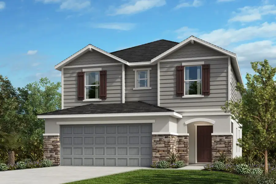 Exterior H with optional stone Exterior H with optional stone