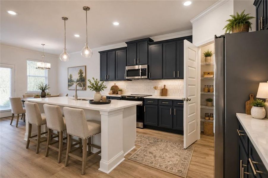 Furnished interior view inside a new home in Clark Farms, Flowery Branch (Image 9).