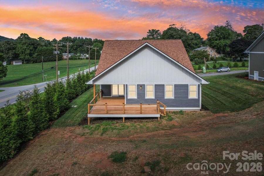 Exterior details and patio area of a home in , Hendersonville (Image 34).