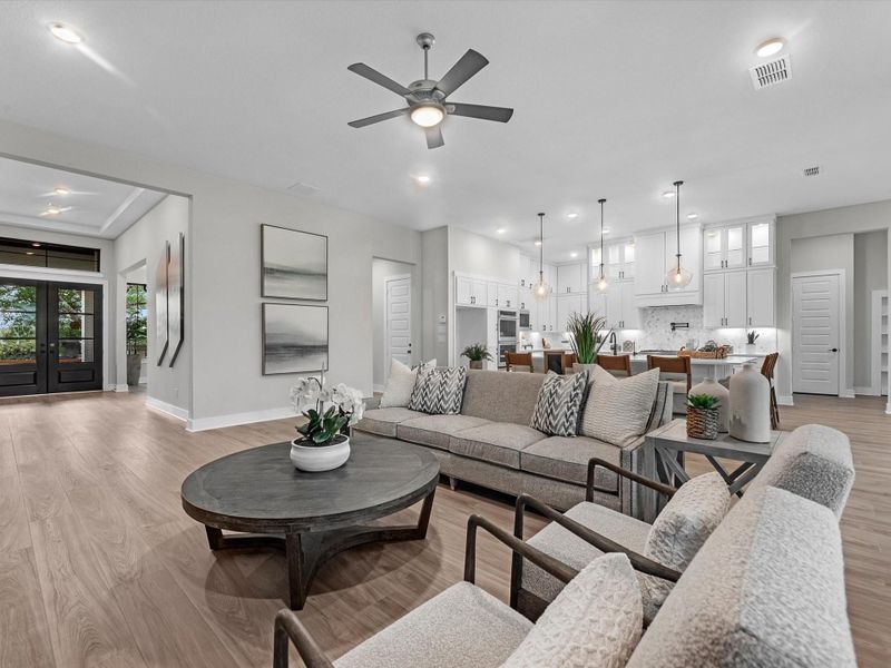 Furnished interior view inside a new home in , Fulshear (Image 15).