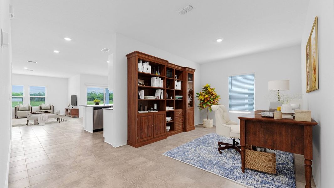 Representative furnished interior of a home built from the Sage by Taylor Morrison in Coopers Meadow, Jacksonville (Image 6).
