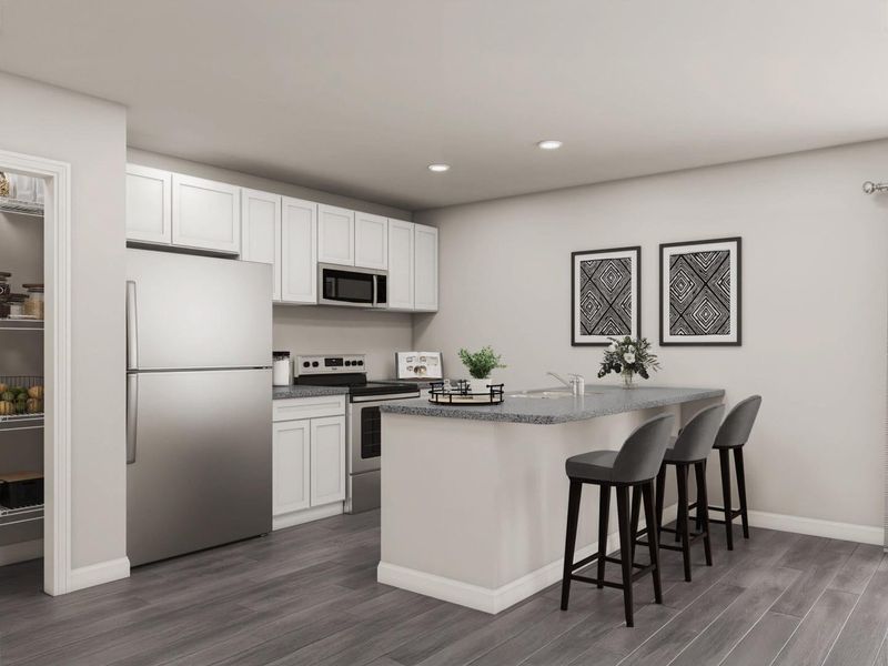 Furnished interior view inside a new home in Santa Fe, Cleveland (Image 8).